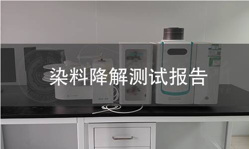 染料降解測試報告